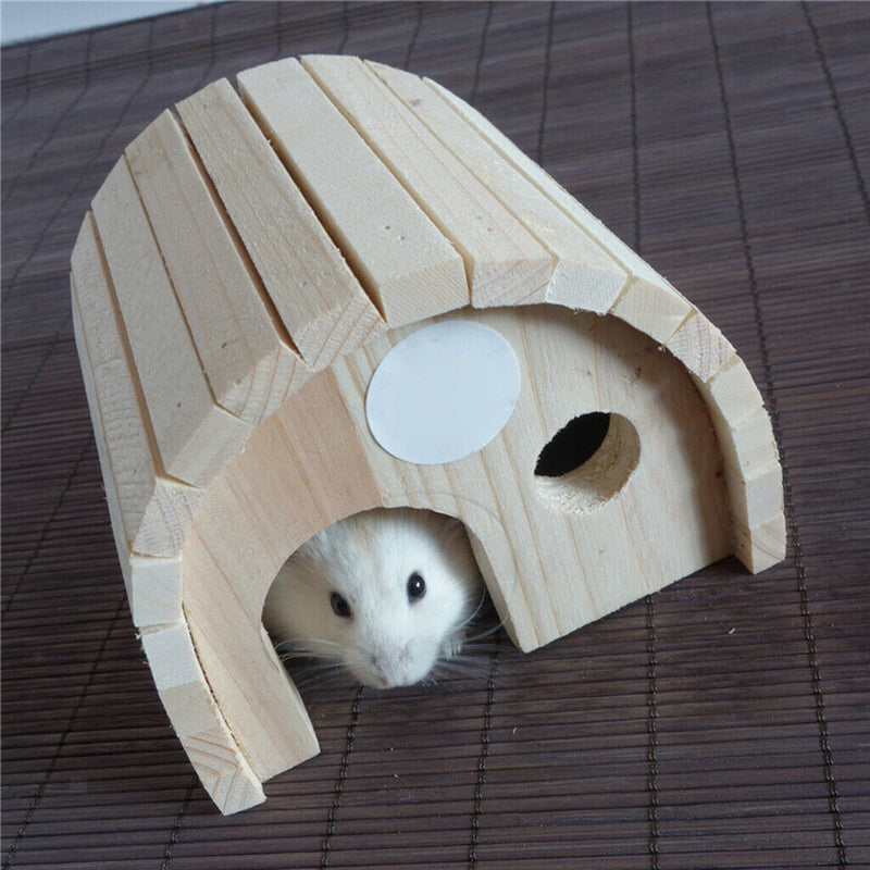 Small Wooden Hamster House Single-layer Hamster Cage Home Villa