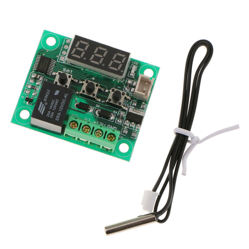 -50-110 degree Red 12V Digital Thermostat Temp Display Control Sensor Module