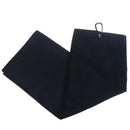 Trifold Microfiber Golf Towel 16" x 24" With Hook Cleans Clubs Balls Hands