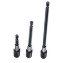 3x Magnetic Screwdriver Extension Release 1/4 Hex Shank Holder AU Bit Drill C1A8