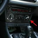 Carbon Fiber Central Control Volume Button Panel Cover Trim for BMW X1 2011