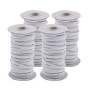 4 Rolls 6mm Elastic Cord Rope Heavy Stretch for Trimming Cuff Weaving Jewelry