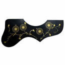 Flower Decoration EJ200 Style Acoustic Guitar Pickguard, Black
