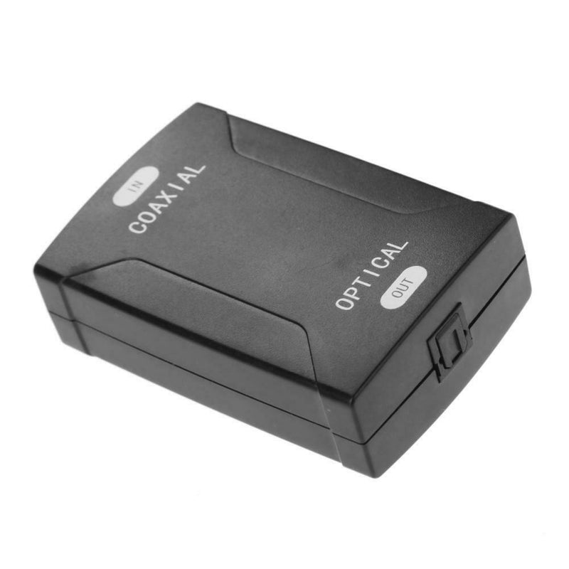 Toslink Optical Digital to Analog Audio Converter Fiber Coaxial Signal to RCA