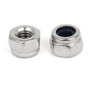 M3 x 0.5mm 304 Stainless Steel Nylock Nylon Insert Hex Lock Nuts 50pcs O5O1