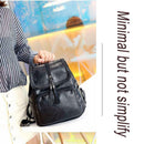Fashion PU Leather Women Backpack Weave Tassel Travel School Shoulder Bags