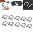 304 Stainless Rope Locks O-shaped Bow buckle O Shackle With Screw Collar Pi V8Q3