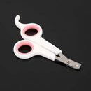 Pet Nail Toe Clipper Scissors Stainless Steel Dog Claw Cutter (White Pink) A