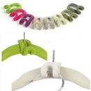 10 Pcs/Pack Magic Clothing Hanger Closet Organizer Space Saver Rack Clothe YAD