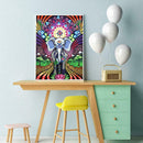 5D DIY Special Shaped Diamond Painting Elephant Embroidery Mosaic Craft Kit