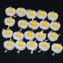 20Pcs High Power Led Diodes 1W Ultra Bright 3000K 100-120Lm Brightness Warm Q1A2