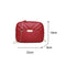 Women Simple Leather Crossbody Bag Chain Shoulder Messenger Handbag (Red) A