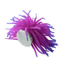 2 x Silicone Aquarium Fish Tank Coral Ornament Decoration--Purple G9S4