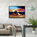 Horse 5D DIY Full Round Drill Diamond Painting Landscape Mosaic Beadworks