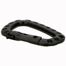 5X(D Shape 200LB Carabiner clasp buckle Closing clasp Hangers Plastic ClimbG1X8)