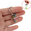 Beer Bottle Opener Mini Keychain Key Ring Small Tool Steel Keyring Mini Open.kz