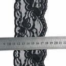 5 Yards Black Floral Stretch Net Lace Trim Dress DIY Sewing Crafts
