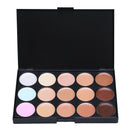 10PCS Makeup Brush Stonge Puff 15 Color Concealer Tool Set