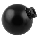 Universal Car Gear Shift Knob Shifter Lever Round Shape Carbon Fiber Black I4L7