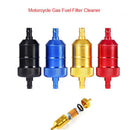 Universal 8 MM Black Petrol Gas Fuel Filter Cleaner Car Motorcycle Quad JS BX