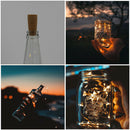 10pcs 1m LED String Light Cork Button Copper Wire Fairy Lamp (Warm White)