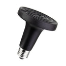E27 Reptile Heat Lamp Infrared Brood Light Bulb Dia.75mm 75W 220-240V Black