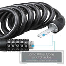 Bike Lock Cable Heavy Duty 5-Digit Combination Code Bicycle Chain Flexible