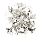 100pcs DIY Snap Hair Clips Metal Barrettes for Baby Girls Women Accessories