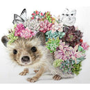 Diy Diamond Embroidery Hedgehog Succulent Plants Square Diamond Painting Cr P6Z5