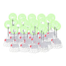 700 Pcs/100 Groups Fishing Bobber Stopper 7 In 1 Transparent Rubber Cylindr