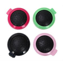 4Pcs Portable Plastic Round Folding Pocket Hair Brush Mini Hair Comb with M