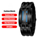 Electronic Watch 30M Waterproof Quartz Wrist Bracelet Watch Stainless Steel LED