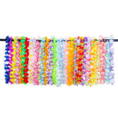 36Pcs Hawaiian Garland Hula Lei Flower Leaves Necklace Tropical Beach Luau Decor