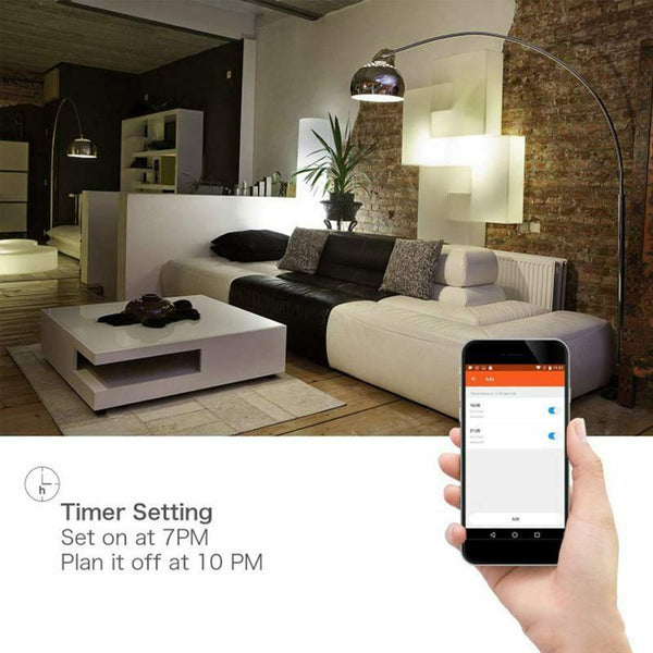 Smart LED WiFi Light Bulb, 11W 600LM E27 Dimmable RGB Colour Changing Screw L9V4