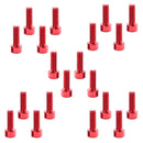 Set of 20 Lightweight Montain Bike Water Bottle Cage Holder Bolts Screws Red