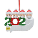 Snowman Christmas Pendant DIY Name Blessing Tree Ornament Crafts (4 Head)