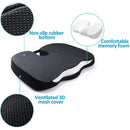 Breathable Office Chair Seat Cushion Car Coccyx Relax Support Pillow Zipper