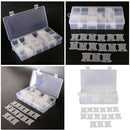 2 Pieces Embroidery Floss Organizer Box - 18 Slots Detachable Design with 2