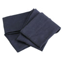 2PCS Sporty Yoga Biker Wide Headband Hood Stretch Ribbon Hairband Navy  A