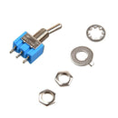 AC 250V/3A 120V/6A ON-OFF 2 Position SPDT Self Locking Toggle Switch 5 Pcs