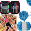 70x Aluminum Crochet Hooks Set Knitting Sweaters Needles Pin Sewing Too FNG