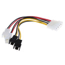 4Pin SATA To 4 x 3Pin Male 12V Fan Cable Adapter Cooler Cooling 15cm 22AWG