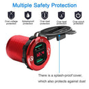 Quick Charge 3.0 USB Charger Socket, 12V/24V Dual USB Car Power Outlet Wate