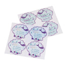 40pcs Mermaid Seal Stickers Thank You Sea Shell Labels DIY Baking Gift Labels ME