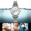 Skmei Luxury Brand Rhinestone Ladies Watch Business Steel Belt Waterproof S
