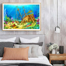 DIY Sea Picture 5D Full Square Drill Diamond Painting Cross Stitch (NF0144) A