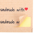 120X DIY Kraft Sealing Stickers Paper Crafts Hand Made Label Packaging Sticke&k