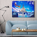 Christmas Castle Diamond Painting 5D DIY Full Round Drill Mosaic Picture