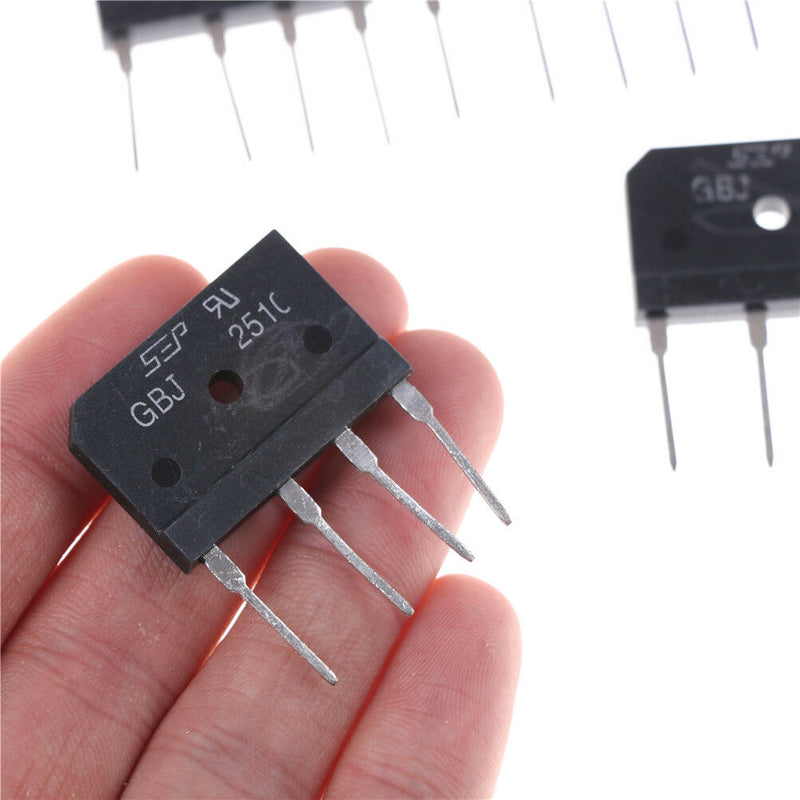 5Pcs GBJ2510 2510 25A 1000V Single Phases Diode Bridge Rectifier Kw