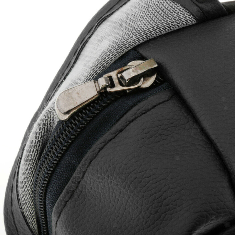2 Pieces Black Motorcycle Rear Back Seat Waterproof Luggage Carrying Bag Tool